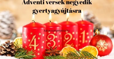 adventi versek negyedik gyertyagyújtásra, advent negyedik vasárnapja versek